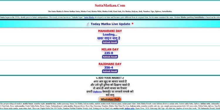 Understanding Satta Matka Charts: A Detailed Guide to Historical Records and Market Patterns