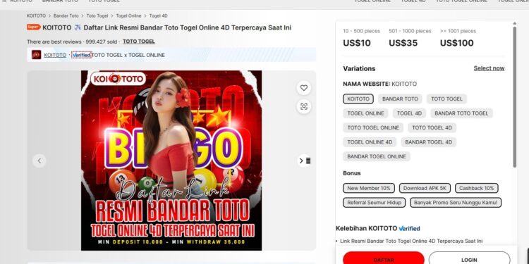 Akses Mudah KOITOTO: Daftar Link Resmi Bandar Toto Togel 4D Terbaik