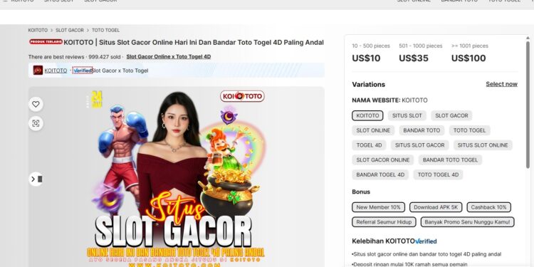 KOITOTO: Bandar Toto Togel 4D Resmi & Situs Slot Online Paling Gacor