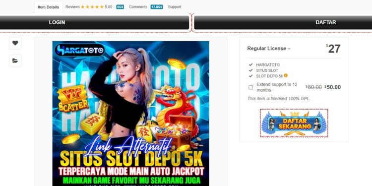 HARGATOTO Resmi: Link Alternatif Terbaik untuk Slot Depo 5K dan Peluang Auto Jackpot